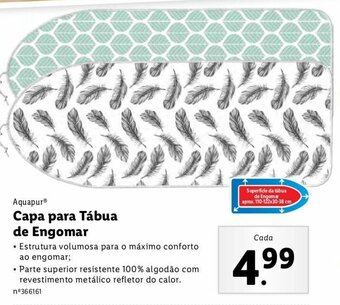 Lidl Aquapur Capa para Tábua de Engomar promoção