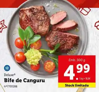 Lidl Deluxe Bife de Canguru 300g promoção
