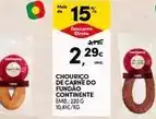 Continente Continente - chourico de carne do fundao promoção