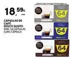 Continente Dolce gusto - cápsulas de café promoção