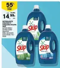 Continente Skip - detergente liquido p/ maquina roupa promoção