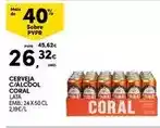 Continente Coral - cerveja c/alcool promoção