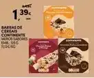 Continente Continente - barras de cereais promoção