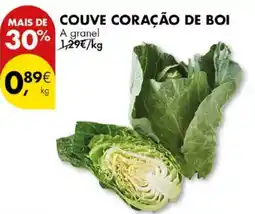 Pingo Doce COUVE CORAÇÃO DE BOI a granel promoção