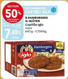 Intermarché Capitão iglo - 8 hamburgers s/ gluten promoção