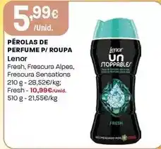 Intermarché Lenor - perolas de perfume p/roupa promoção