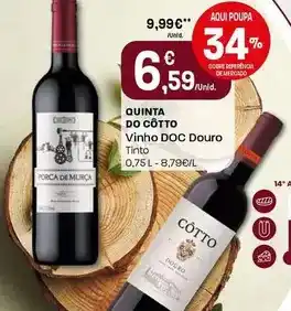 Intermarché Quinta do cotto - vinho doc douro promoção