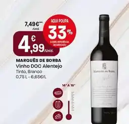 Intermarché Marqués de borba - vinho doc alentejo promoção