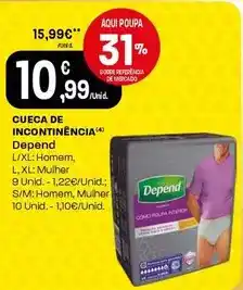 Intermarché Depend - cueca de incontinencia promoção
