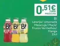 B! - laranja/limonada maracujá/maça/frutos vermelhos/manga