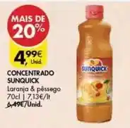 Pingo Doce Sunquick - concentrado promoção