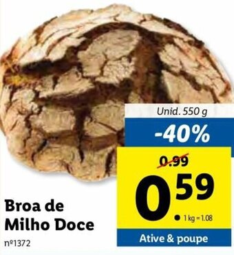 Lidl Broa de Milho Doce 550g promoção