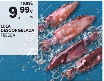 Continente Lula Descongelada Fresca promoção