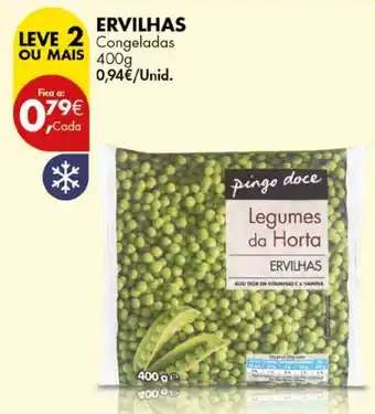 Pingo Doce Ervilhas congeladas promoção