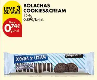 Pingo Doce Bolachas cookies&cream promoção