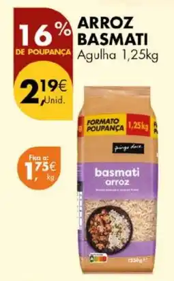 Pingo Doce Arroz basmati agulha promoção
