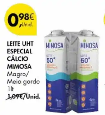 Pingo Doce Leite uht especial cálcio mimosa promoção