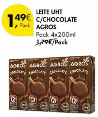 Pingo Doce Leite uht c/ chocolate agros promoção