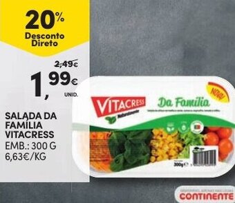 Continente Salada da Família Vitacress 300g promoção