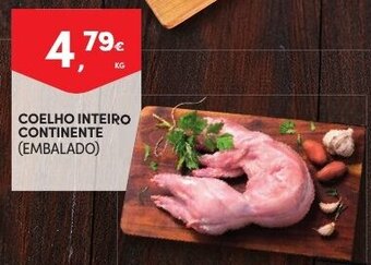 Continente Coelho Inteiro Continente promoção