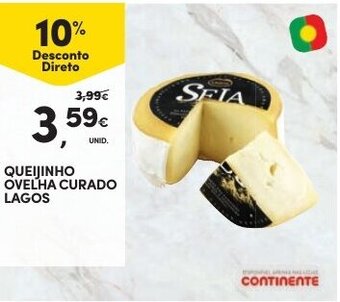 Continente Queijinho Ovelha Curado Lagos promoção