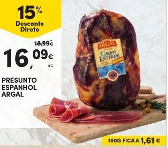 Continente Presunto Espanhol Argal promoção