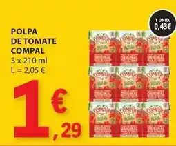 E.Leclerc Compal - polpa de tomate promoção
