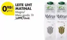 Pingo Doce Matinal - leite uht promoção