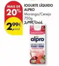 Pingo Doce Alpro - iogurte liquido promoção