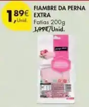 Pingo Doce Fiambre da perna extra promoção