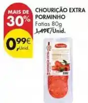 Pingo Doce Porminho - chouricao extra promoção