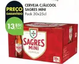 Pingo Doce Sagres mini - cerveja c/alcool promoção