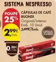 Pingo Doce Buondi - cápsulas de café promoção
