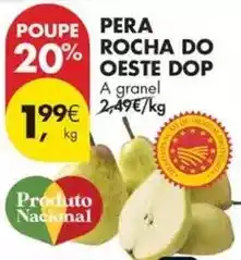 Pingo Doce A+ - pera rocha do oeste dop promoção