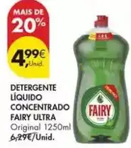Pingo Doce Fairy - detergente líquido concentrado ultra promoção