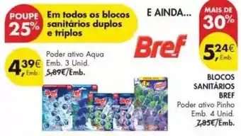 Pingo Doce Bref - blocos sanitarios promoção
