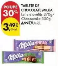 Pingo Doce Milka - tablete de chocolate promoção