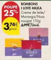Pingo Doce Milka - bombons i love promoção