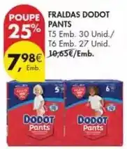 Pingo Doce Dodot - fraldas pants promoção