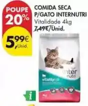 Pingo Doce Comida seca p/gato internutri promoção