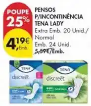Pingo Doce Tena - pensos p/incontinencia lady promoção