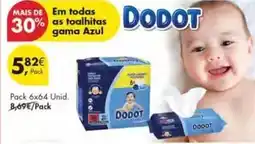 Pingo Doce Dodot - em todas as toalhitas gama azul promoção
