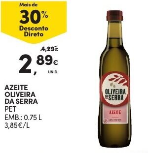 Continente Azeite Oliveira da Serra 0.75cl promoção