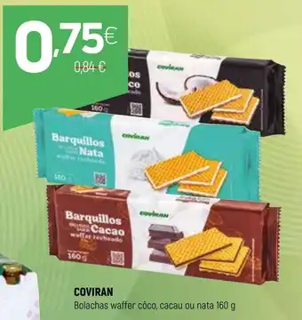 Coviran COVIRAN Bolachas waffer côco, cacau ou nata promoção