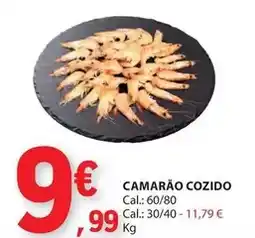 E.Leclerc Camarão cozido promoção