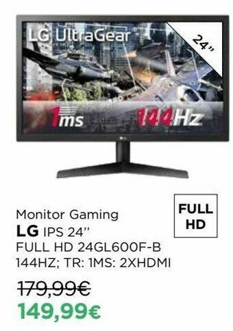 El Corte Inglés Monitor 24'' lg promoção