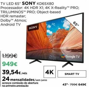 El Corte Inglés Smart tv sony promoção