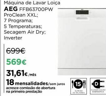 El Corte Inglés Lava louças aeg promoção