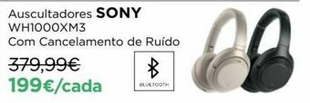 Auscultadores bluetooth sony