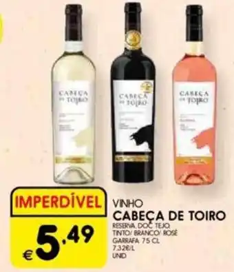 Meu Super Vinho cabeça de toiro promoção